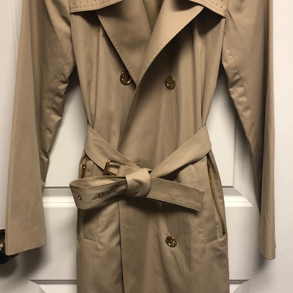 Women's Beige Trench Coat - Picture 4 of 5